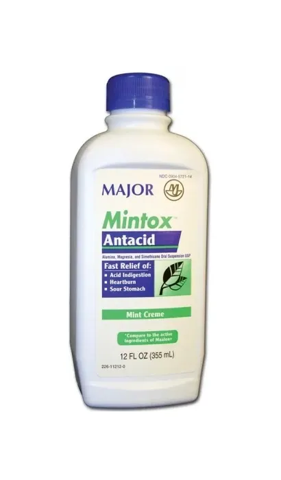 Major Pharmaceuticals - 002673 - Mintox, Maximum Strength, Lemon, Compare to Maalox, NDC# 00904-5725-14