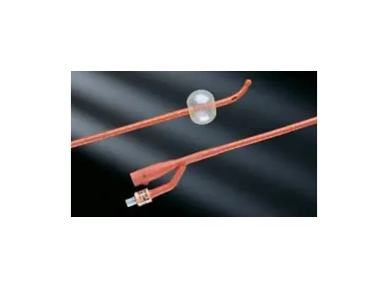 Bard - 0102SI16 - Foley Catheter Bardex I.c. 2-way Coude Tip 5 Cc Balloon 16 Fr. Red Rubber
