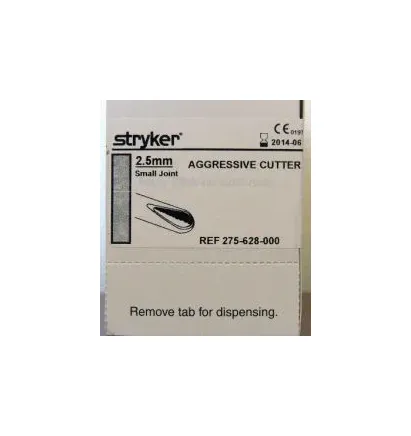 Stryker - 0275628000 - Resection Shaver Blade Stryker Small Joint Stainless Steel Sterile Disposable Individually Wrapped