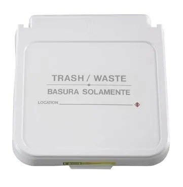 RB WIRE - 602TWO - Hamper Label, "trash/waste"