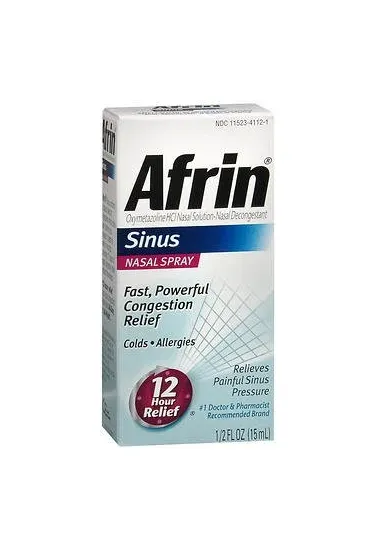 Bayer - Afrin Allergy Sinus - 04110081127 - Sinus Relief Afrin Allergy Sinus 0.05% Strength Nasal Spray 15 mL
