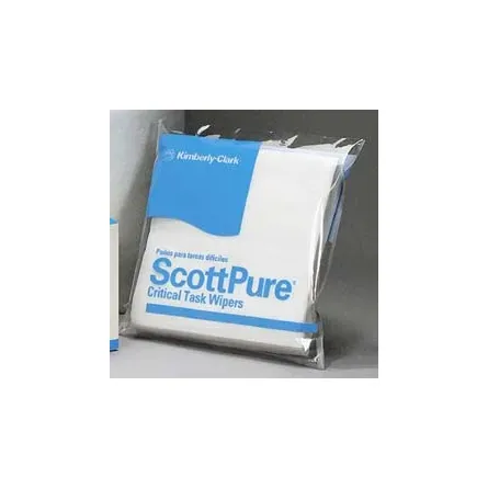 Kimberly Clark - Kimetech Pure - 06179 - Task Wipe Kimetech Pure Iso Class 5 White Nonsterile Polyester / Rayon 9 X 9 Inch Disposable