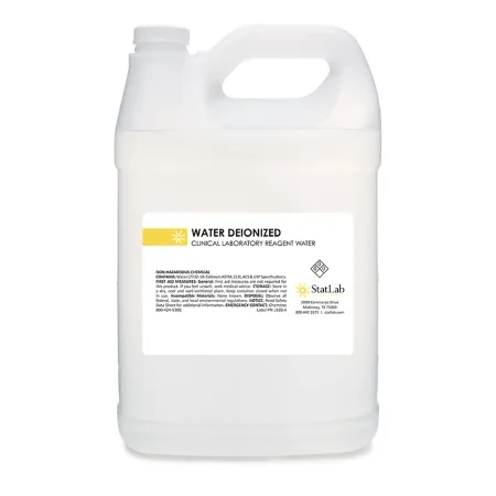 StatLab Medical Products - SL30-1 - Chemistry Reagent Deionized Water Acs Grade 100% 1 Gal.