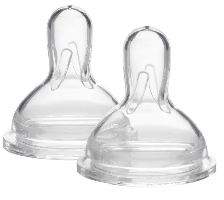 Medela - From: 87133 To: 87134 - Wide Base Nipple, Slow Flow. Three pack.