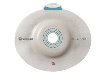 Coloplast - SenSura Mio Click - From: 16901 To: 16974 -  Ostomy Barrier  Trim to Fit  Extended Wear Elastic Adhesive 40 mm Flange Green Code System 3/8 to 3/4 Inch Opening