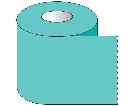Shamrock Scientific - ST-10-16 - Blank Label Tape Shamrock Multipurpose Label Aqua Tape 1 X 500 Inch