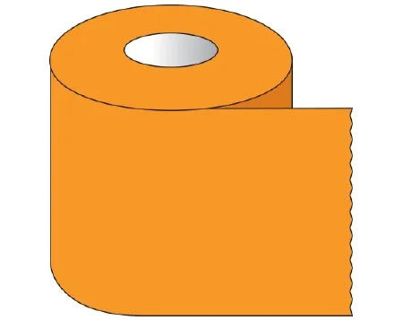 Shamrock Scientific - ST-11-5 - Blank Label Tape Shamrock Multipurpose Label Orange Tape 1-1/2 X 500 Inch