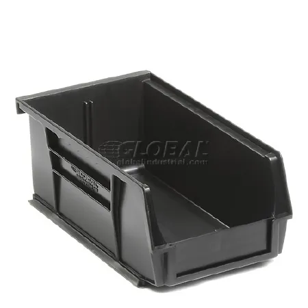 Global Industrial - 269681BK - Storage Bin Global Industrial Black Plastic 3 X 4-1/8 X 7-3/8 Inch