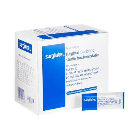 HR Pharmaceuticals - Surgilube - 281020543 -  Lubricating Jelly Carbomer free  3 Gram Individual Packet Sterile