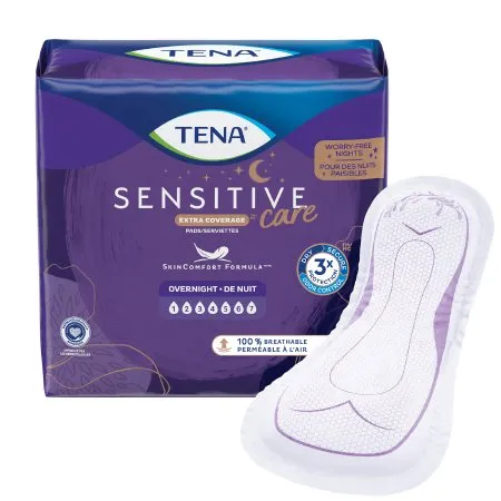 Essity - TENA Intimates Overnight - 54282 -   Bladder Control Pad  16 Inch Length Heavy Absorbency Superabsorbant Core One Size Fits Most