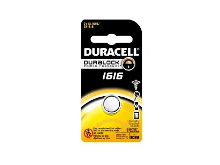 Duracell - DL1616BPK - Lithium Battery Duracell Cr1616 Coin Cell 3v Disposable 1 Pack