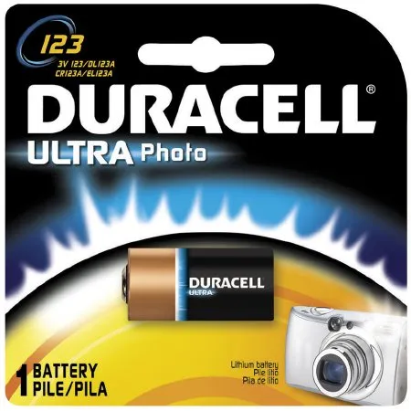 Duracell - 041333661919 - Ultra Lithium Battery Ultra 123A Cell 3V Disposable 1 Pack