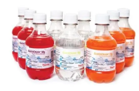 Cardinal - GlucoCrush - B2495-2B - Glucose Tolerance Beverage GlucoCrush Lemon-Lime 100 Gram Pregnant Women 10 oz. per Bottle