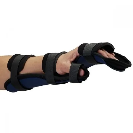 Patterson Medical Supply - Rolyan Kydex - 56072606 - Functional Resting Hand Orthosis Rolyan Kydex Kydex Thermoplastic / Volara Right Hand Black Small