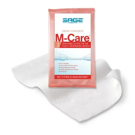 Sage - M-Care Meatal - 7953 - Products M Care Meatal Personal Wipe M Care Meatal Soft Pack Purified Water / Methylpropanediol / Glycerin / Aloe Scented 2 Count