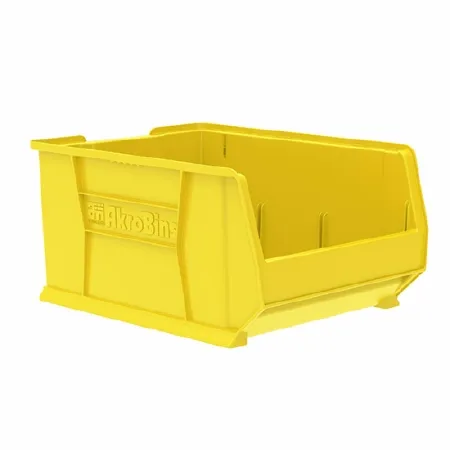Akro-Mils - AkroBins Super-Size - 30289YELLO - Storage Bin Akrobins Super-size Yellow Plastic 12 X 18-1/4 X 23-7/8 Inch