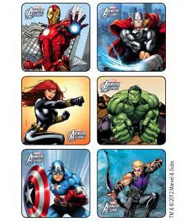 Medibadge - Disney - 1538 - Disney 75 Per Roll Avengers Assemble Sticker 2-1/2 Inch
