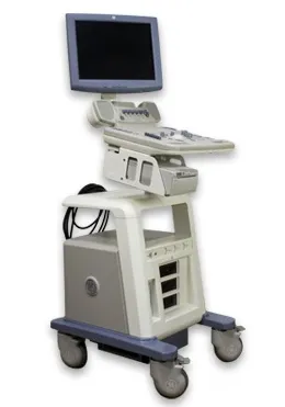Global Medical Imaging - GE Logiq P5 - 123924 - Reconditioned Ultrasound System Ge Logiq P5 Cameronreg.med, Tilt/rotate Adjustable Monitor, 1024 X 768 Monitor Resolution, Trackball, 3 Probe Ports, 0 To 2 Cm Minimum Depth Of Field, 30 Cm Maximum Depth Of F