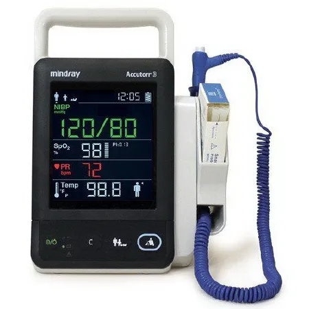 Mindray USA - Accutorr 3 - 121-001678-00 - Patient Monitor Accutorr 3 Vital Signs Monitoring Type Nibp, Pulse Rate, Spo2 Ac Power / Battery Operated