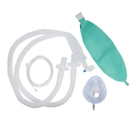 McKesson - 16-D108M - Mckesson Anesthesia Breathing Circuit Expandable Tube 108 Inch Tube Dual Limb Adult 3 Liter Bag Single Patient Use