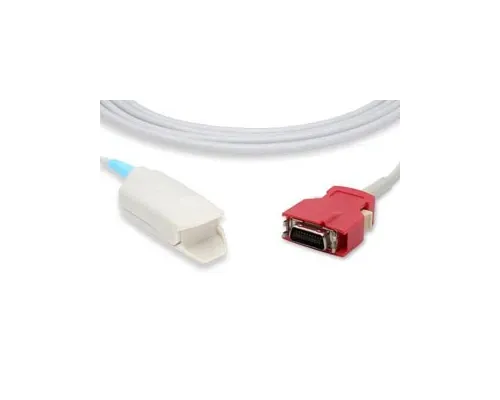 Cables and Sensors - 10186 - Direct-Connect SpO2 Sensor, Adult Clip, 3ft,  Masimo Compatible w/ OEM: 2053 (DROP SHIP ONLY) (Freight Terms are Prepaid & Added to Invoice - Contact Vendor for Specifics)