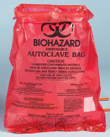 Bel-Art Products - Sp Scienceware - F13166-0000 - Biohazard Waste Bag Sp Scienceware 0.43 Gal. Red Bag Hdpe 8-1/2 X 11 Inch