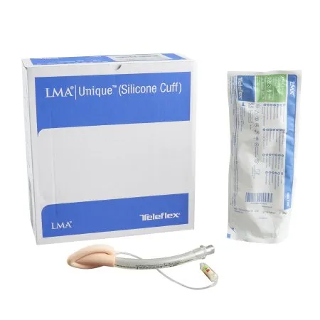 Teleflex - LMA Unique (Silicone Cuff) - 105200-000030 - Straight Laryngeal Mask LMA Unique (Silicone Cuff) 20 mL Cuff Size 3 Single Patient Use