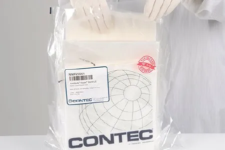 Contec - Amplitude Kappa Sterile LE - NWPZ0002 - Cleanroom Wipe Amplitude Kappa Sterile Le Iso Class 5 White Sterile Polyester / Lyocell 12 X 12 Inch Disposable