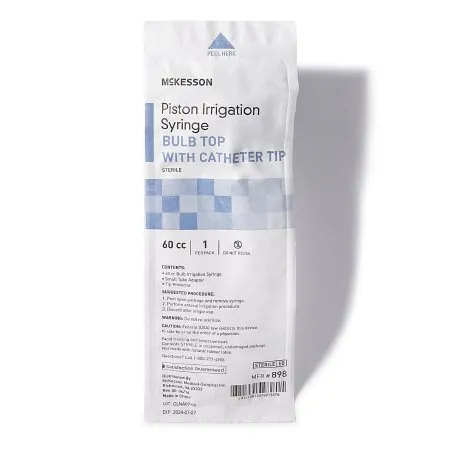 McKesson - 898 - Irrigation Bulb Syringe McKesson Pouch Sterile Disposable 2 oz.