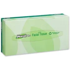 Soundview - MRC2930 - 100% Recycled Convenience Pack Facial Tissue, Septic Safe, 2-Ply, White, 100 Sheets/Box, 30 Boxes/Carton