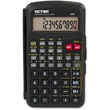 Victortech - VCT920 - 920 Compact Scientific Calculator With Hinged Case,10-Digit, Lcd