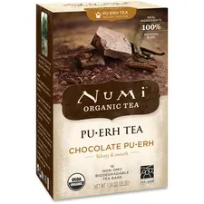 Numi - NUM10360 - Organic Tea, Chocolate Puerh, 16/Box
