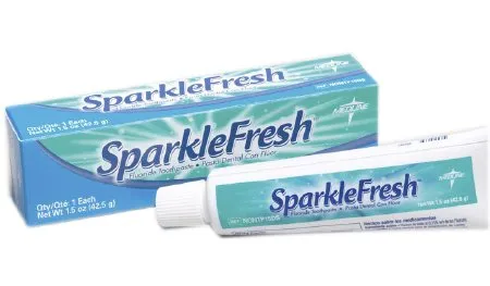 Medline - SparkleFresh - NONTP6I - Toothpaste Sparklefresh Mint Flavor 0.6 Oz. Tube