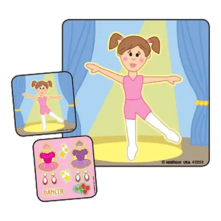 Medibadge - Make-A-Sticker - 2859 - Make-A-Sticker 90 Per Unit Ballerina Make - A - Sticker , Assorted Sticker 2-1/2 Inch