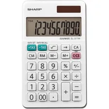Sharpelect - SHREL377WB - El-377Wb Large Pocket Calculator, 10-Digit Lcd