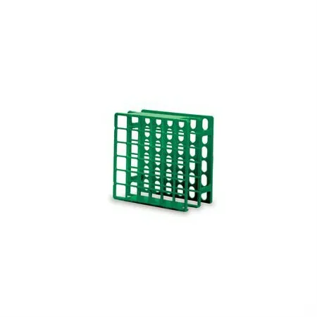 Market Lab - 5013-GN - Blood Tube Rack 36 Place 13 mm Tube Size Green 2-1/4 X 4-1/4 X 4-1/4 Inch