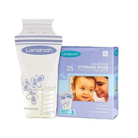 Lansinoh Labs - Lansinoh - 04467720420 - Breast Milk Storage Bag Lansinoh 6 oz. Polyethylene