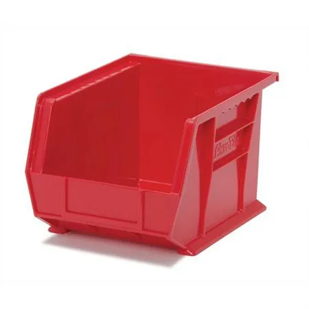 Market Lab - 6002-RD - Storage Bin Red Industrial Grade Polymers 7 X 8-1/4 X 10-3/4 Inch