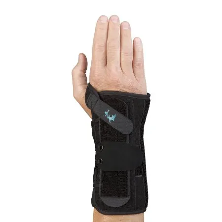 Medical Specialties - Wrist Lacer Ii - 223350 - Wrist Brace Wrist Lacer Ii Aluminum / Felt / Nylon Left Hand Black One Size Fits Most