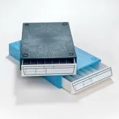 Caplugs - PECD Series - 258-4202-B10 - Cassette File Cabinet Drawer Pecd Series Blue High Impact Polystyrene