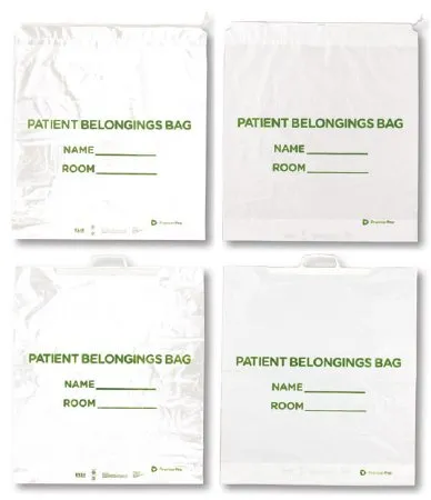 Svs Dba S2s Global - Premierpro - 6727 - Patient Belongings Bag Premierpro 18 X 20 Inch Polyethylene Snap Closure White