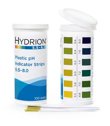 Fisher Scientific - Hydrion - 14850111 - Ph Test Strip Hydrion 5.5 To 8.0