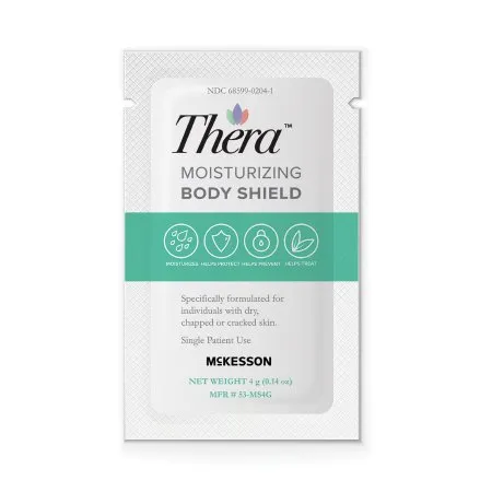 McKesson - Thera Moisturizing Body Shield - 53-MS4G -  Skin Protectant  4 Gram Individual Packet Scented Cream