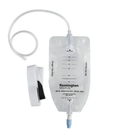 Remington Medical - 600-D - Nephrostomy Drainage Bag 24 Inch Tubing 600 mL Sterile Anti Reflux Barrier