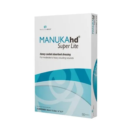 Manukamed - MANUKAhd Super Lite - MM0071 -  Honey Impregnated Wound Dressing  Rectangle 4 X 5 Inch Sterile