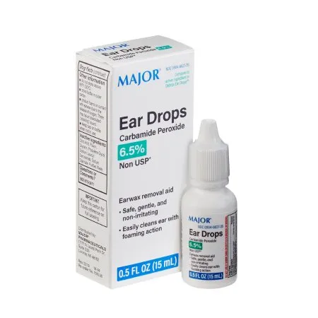 Major Pharmaceuticals - Generic Debrox - 00904662735 - Ear Wax Remover Generic Debrox 0.5 oz. Otic Drops 6.5% Strength Carbamide Peroxide