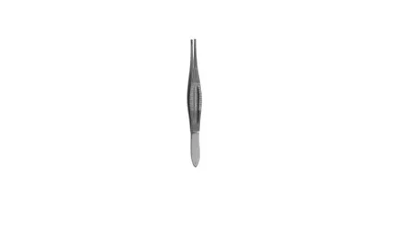 V. Mueller - Snowden-Pencer - 88-0075 - Forceps Snowden-Pencer Castroviejo-Brown 4-1/2 Inch Length Spring Handle Fine Double Action  Fine Brown Teeth