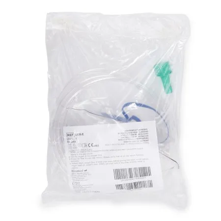 McKesson - 3228-E - NonRebreather Oxygen Mask McKesson Elongated Style Adult One Size Fits Most Adjustable Head Strap