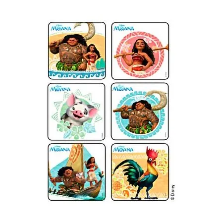 Medibadge - Disney - From: 1634 To: 1661 -   75 per Roll Moana Sticker 2 1/2 Inch