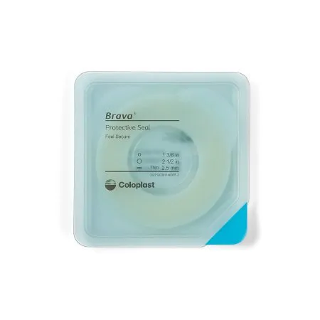 Coloplast - From: 12033 To: 12039  Brava Thin Skin Barrier Ring Brava Thin Moldable  Standard Wear Adhesive without Tape Without Flange Universal System Polymer 1 3/8 Inch and Up Opening 1 3/8 W Inch X 2.5 H mm